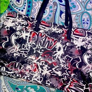 A DKNY purse that’s never been used.